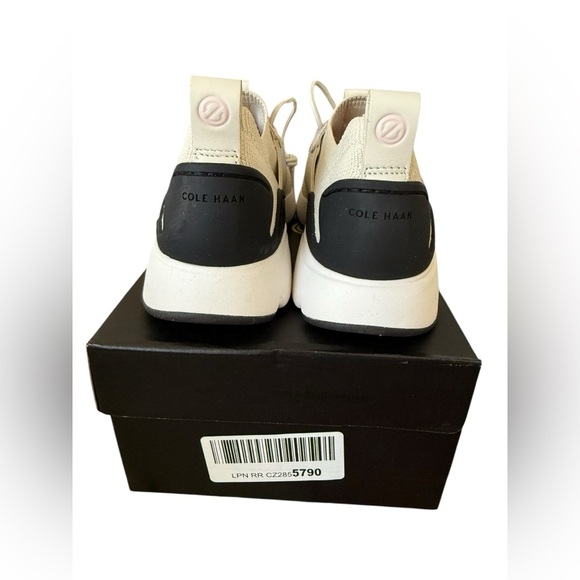 NIB Cole Haan Women’s Zeroground All Day RS Trainer in Beige Knit in size 5 - Picture 7 of 9